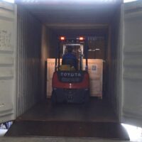 Warehouse - loading and unloading services - large wooden containers (3)