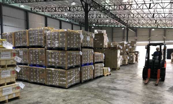 Elegant Logistics - Warehouse Facilities: a 100,000 sq. ft. logistics centre, a 50,000 sq. ft. warehouse and a 7,000 sq. ft. temperature-controlled warehouse for storage