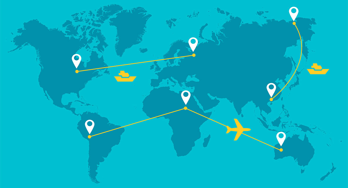 海航的空运全球物流网络